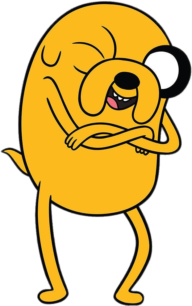 Adventure Time Jake The Dog Blinking - Jake Adventure Time Cartoon (1000x1000), Png Download