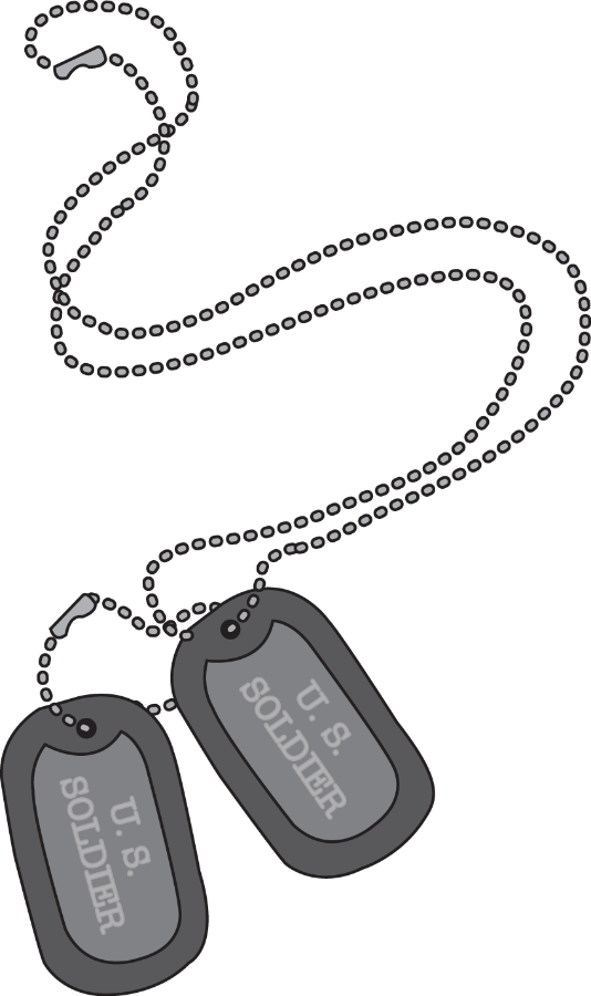 Jewellery Clipart Dog Tag - Free Military Dog Tags Clipart (534x900), Png Download