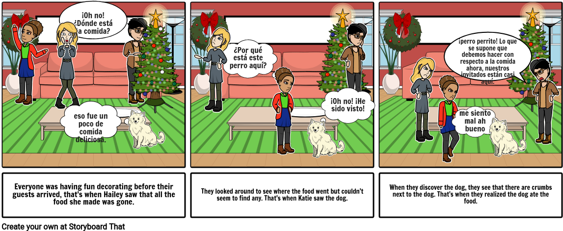 The Christmas Party - Cartoon (1165x488), Png Download