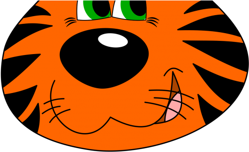 Tiger Face Clipart - Tiger Face Clip Art Cartoon (640x480), Png Download