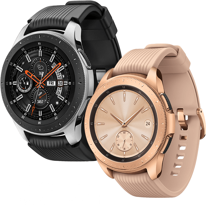 Buy A Samsung Galaxy Watch, Get One Free - Samsung Galaxy Smartwatch Rose Gold (750x750), Png Download