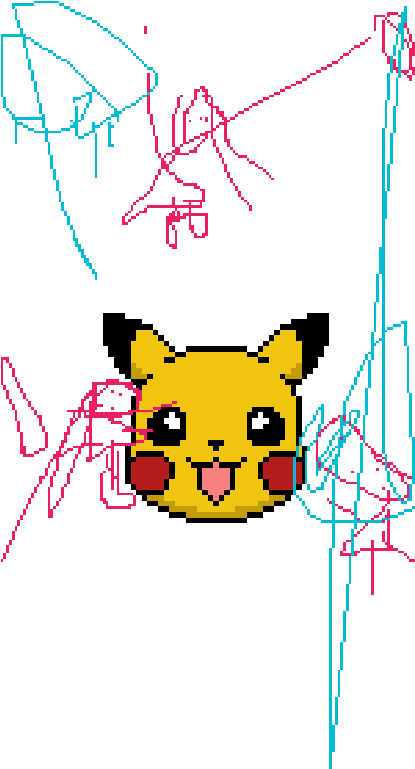 Cool Pikachu Solo Cute - Pikachu (600x1200), Png Download