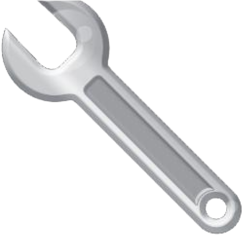 Wrench Clipart Transparent - Transparent Background Wrench Png (640x480), Png Download