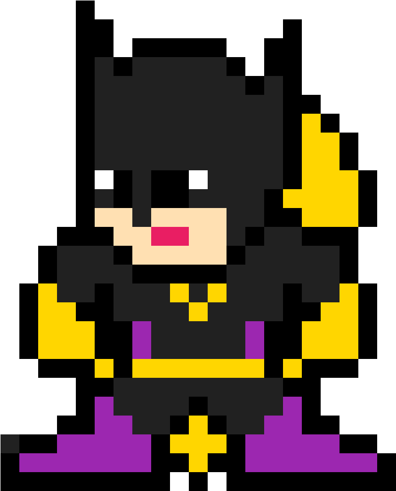 Batgirl - Obi Wan 8 Bit (1184x1184), Png Download