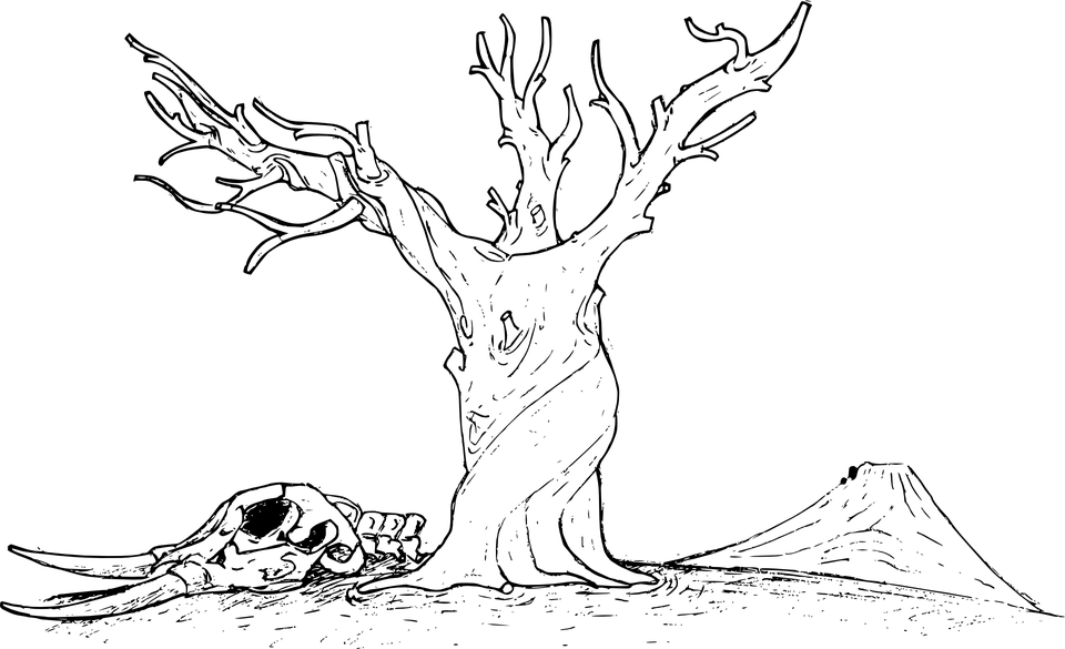 Thumb Image - Line Art Trees (960x585), Png Download