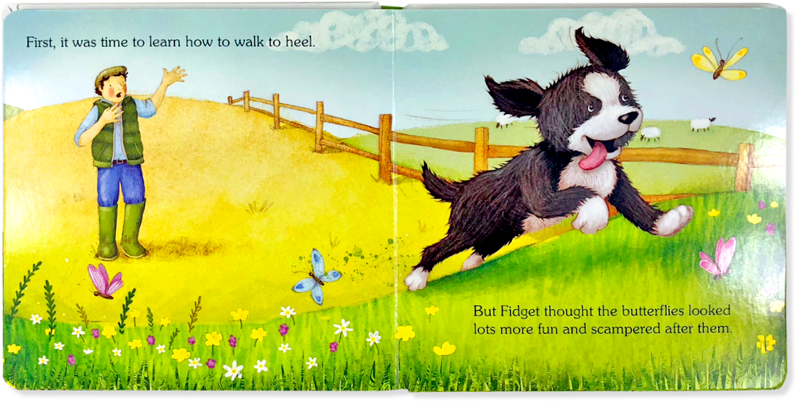 Traditional Padded Board Book - Dog Catches Something (1440x720), Png Download