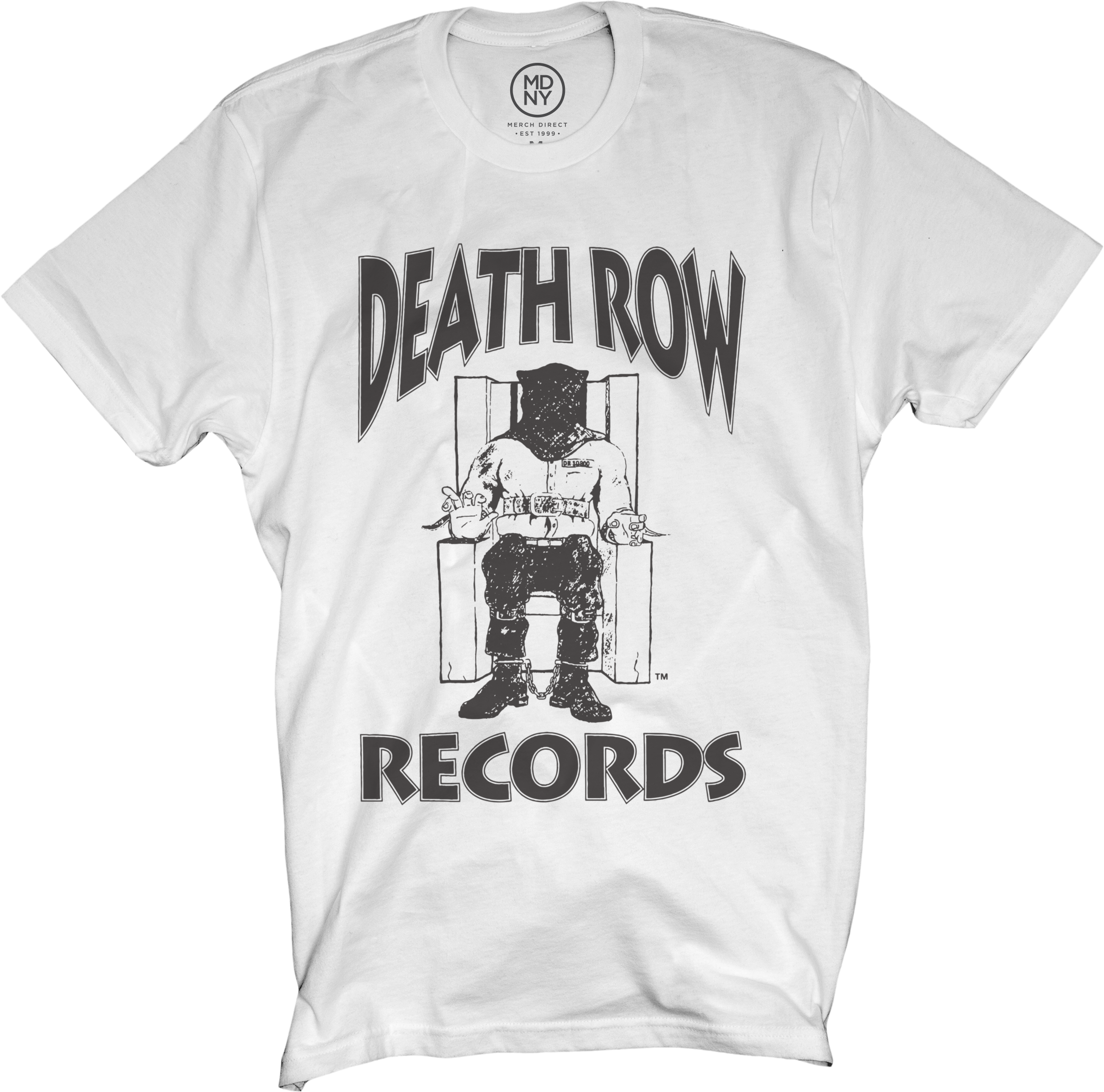 Download Hd Death Row Records Logo White T Shirt 30 Active Shirt Transparent Png Image Nicepng Com