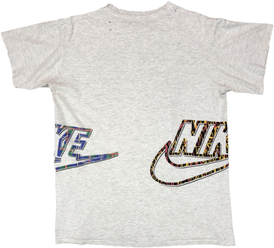 Vintage 90s Nike Logos Tee - Boat (600x524), Png Download