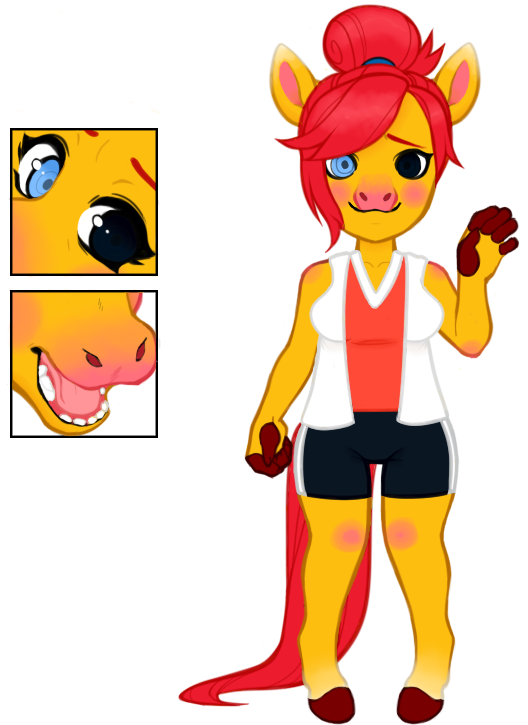 Burger King Inspired Horse - Cartoon (531x731), Png Download