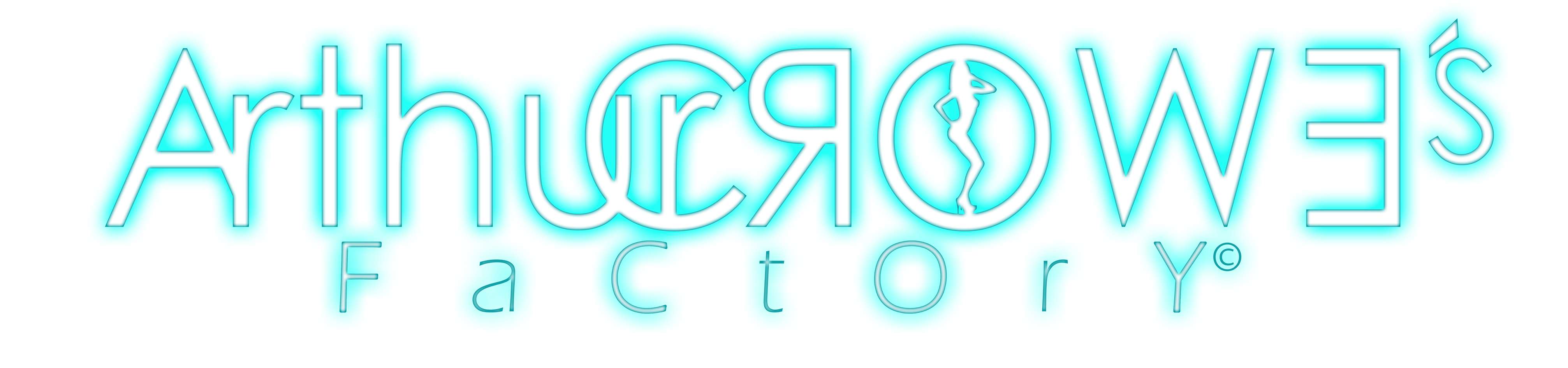 Gift Tube Arthur Crowes Factory - Neon Sign (4278x1417), Png Download
