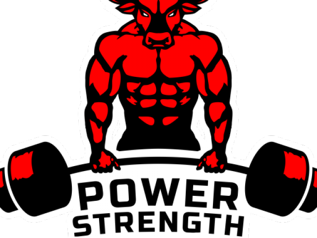 Fitness Clipart Muscular Strength - Power Strength Gym Logo (640x480), Png Download