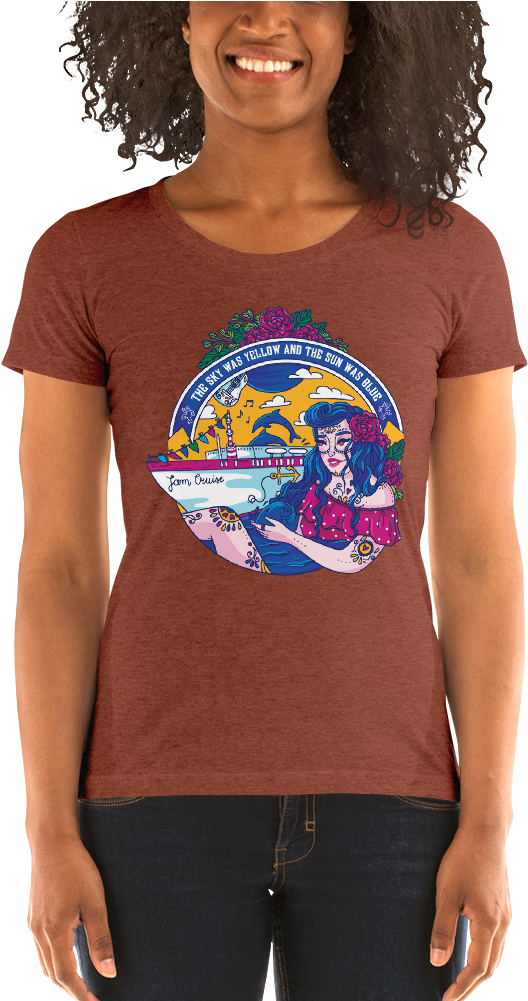 Jam Cruise Grateful Dead Ladies' Triblend T-shirt (1000x1000), Png Download