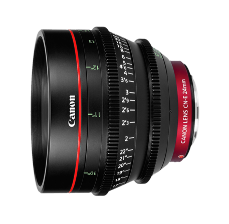 Canon Cn-e 24mm T1 - Canon Ef 75-300mm F/4-5.6 Iii (800x450), Png Download