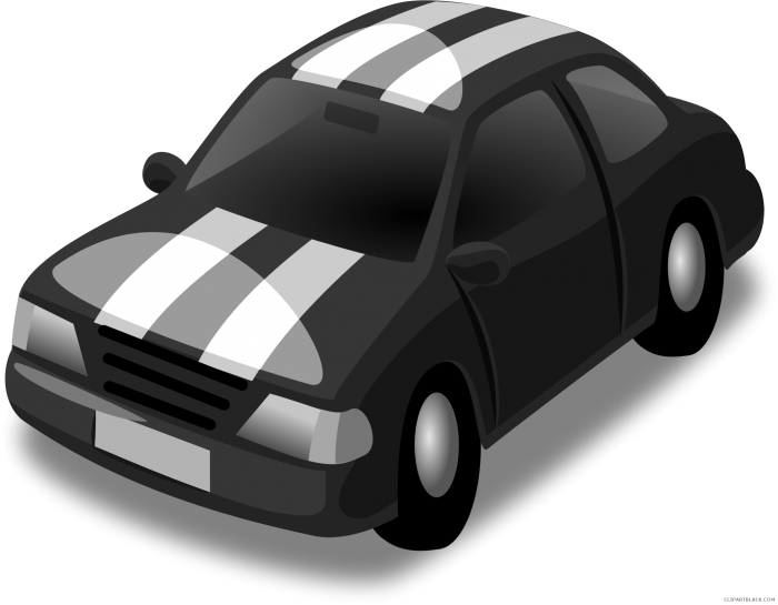 Black And White Race Car Png - Svg Optimizer Online (700x545), Png Download