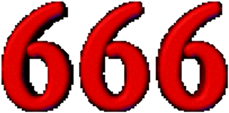 Report Abuse - 666 (1024x767), Png Download