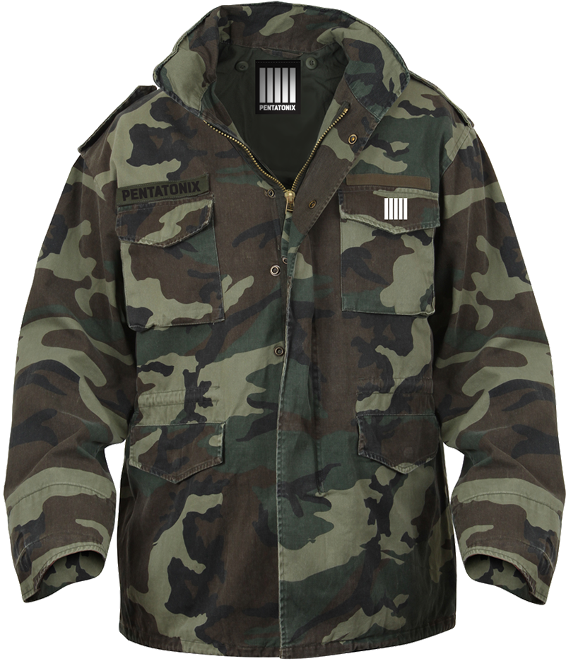 Five Bars Camo Jacket - M65 Field Jacket Vintage (1000x1000), Png Download