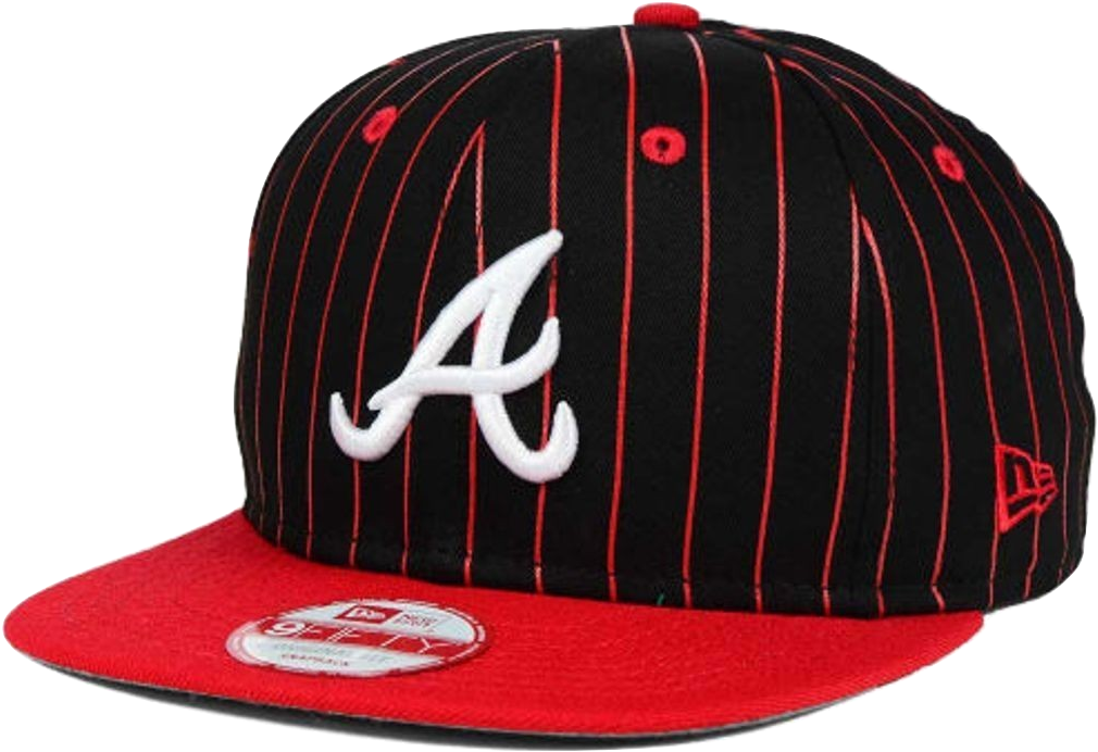 Atlanta Braves New Era Mlb Vintage Pinstripe 9fifty - New Era Atlanta (1024x758), Png Download
