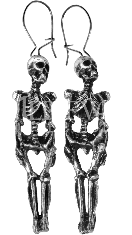 Pictures - Skeleton Earrings Alchemy (850x850), Png Download