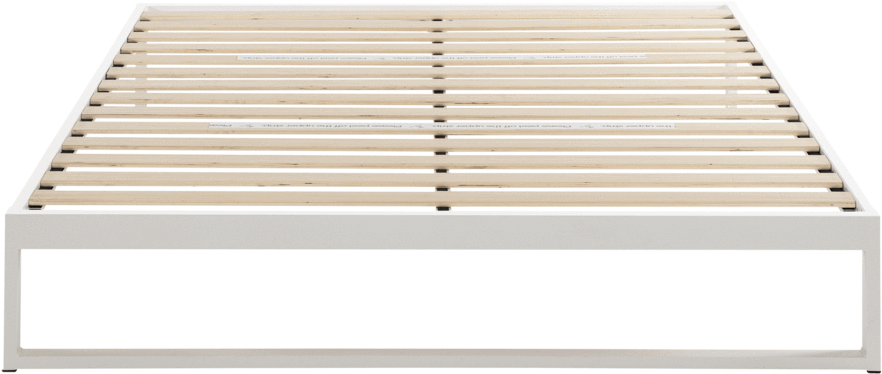 Snow White Steel Bed Frame Design By Keetsa - Bed Frame (1299x731), Png Download