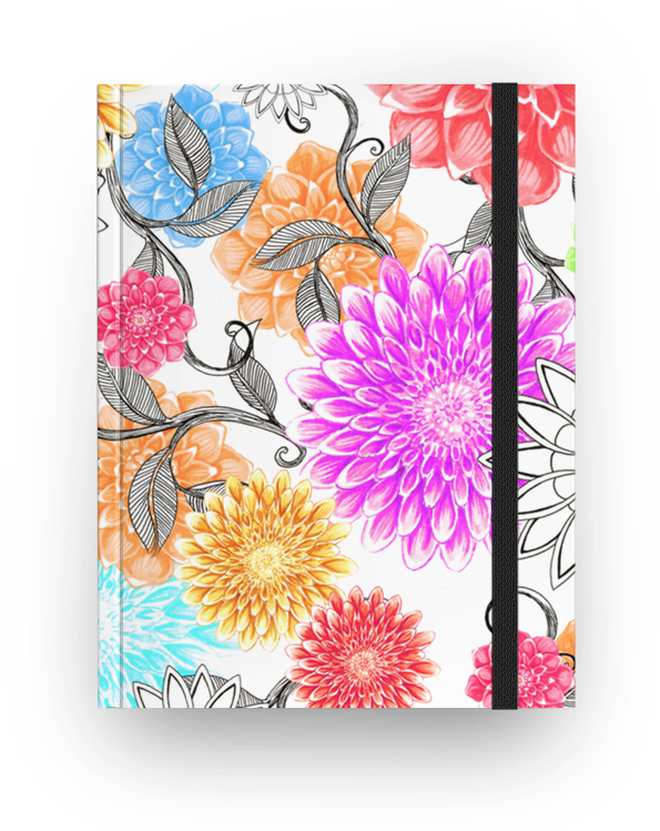 Caderno Florais Da Lua De Lundaysna - Zinnia (800x800), Png Download