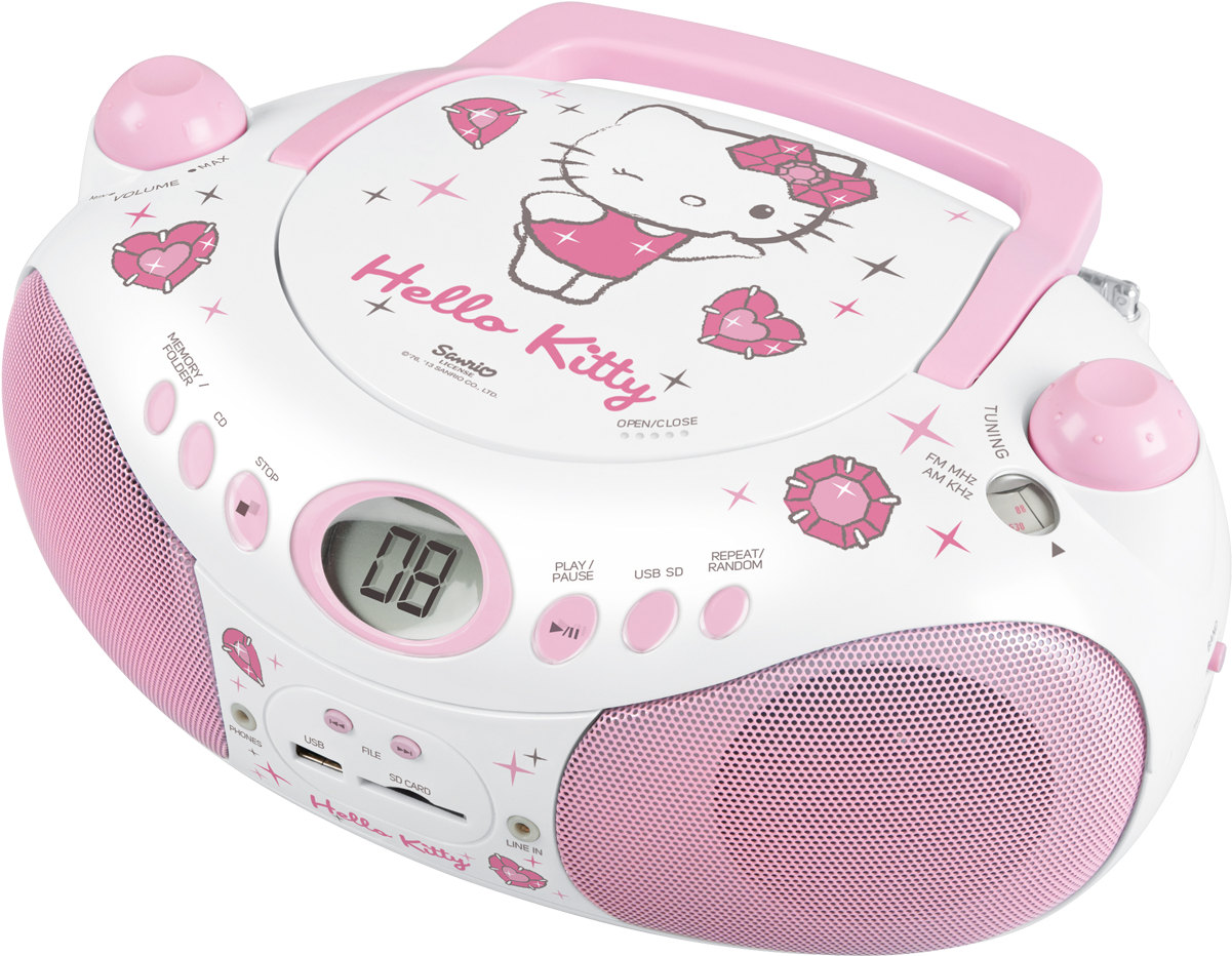 Hello Kitty Boombox - Cd Přehrávač Pro Děti (1300x1300), Png Download