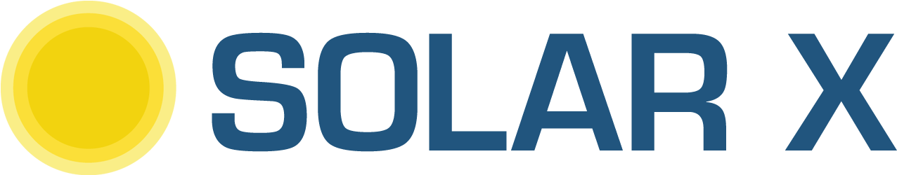 Solar X Logo Solar X Logo Sticky Header - Sign (1345x275), Png Download