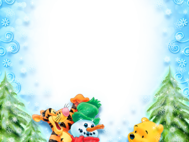 Winter Snow Clipart Frame - Happy New Year (640x480), Png Download