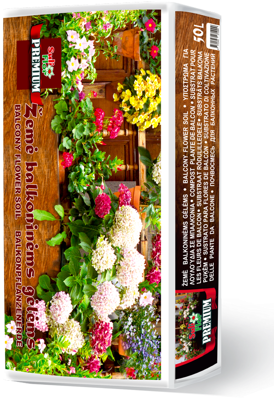 Balcony Flower Soil - Bouquet (670x916), Png Download