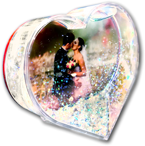 Personalised Photo Snow Globe (700x700), Png Download