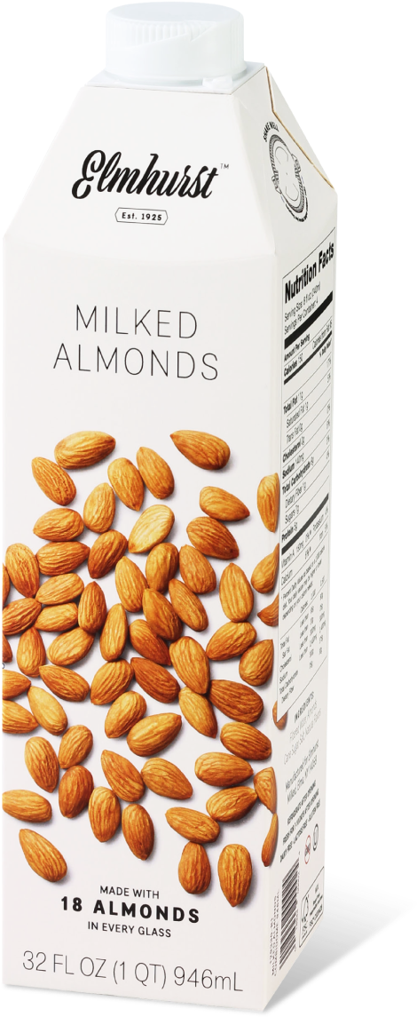 Celiac Disease Foundation - Elmhurst Almond Milk (740x1360), Png Download