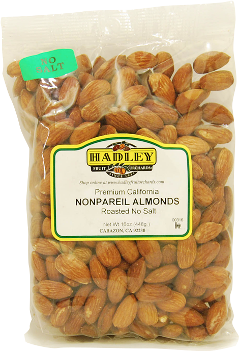 Nonpareil Almonds Roasted - Hadley Fruit Orchards (700x700), Png Download