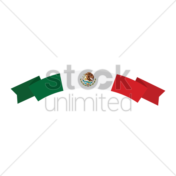Andorra Flag Clipart Banner Vector - Mexican Flag Banner (600x600), Png Download