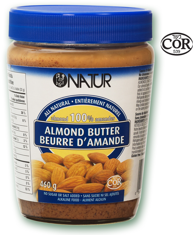 Natur® Almond Butter - Beurre D Amande Natur (800x800), Png Download