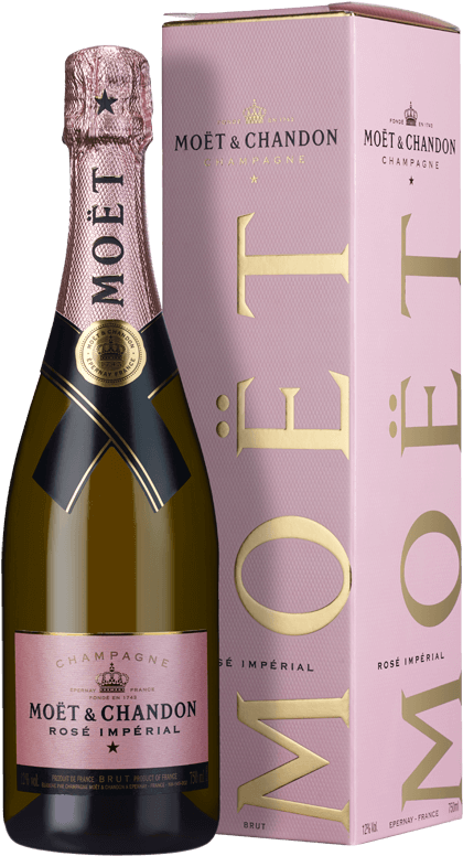Champagne Moët & Chandon Rosé Impérial Nv - Moet & Chandon (445x800), Png Download