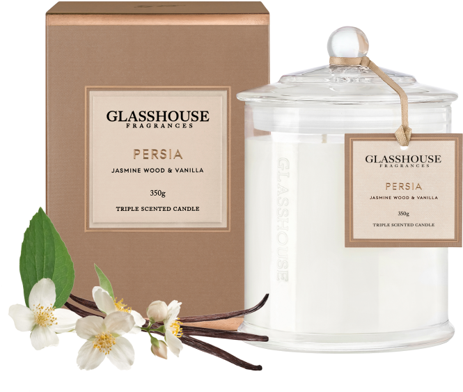 832 X 750 15 - Glasshouse Persia Jasmine Wood & Vanilla Candle (832x750), Png Download