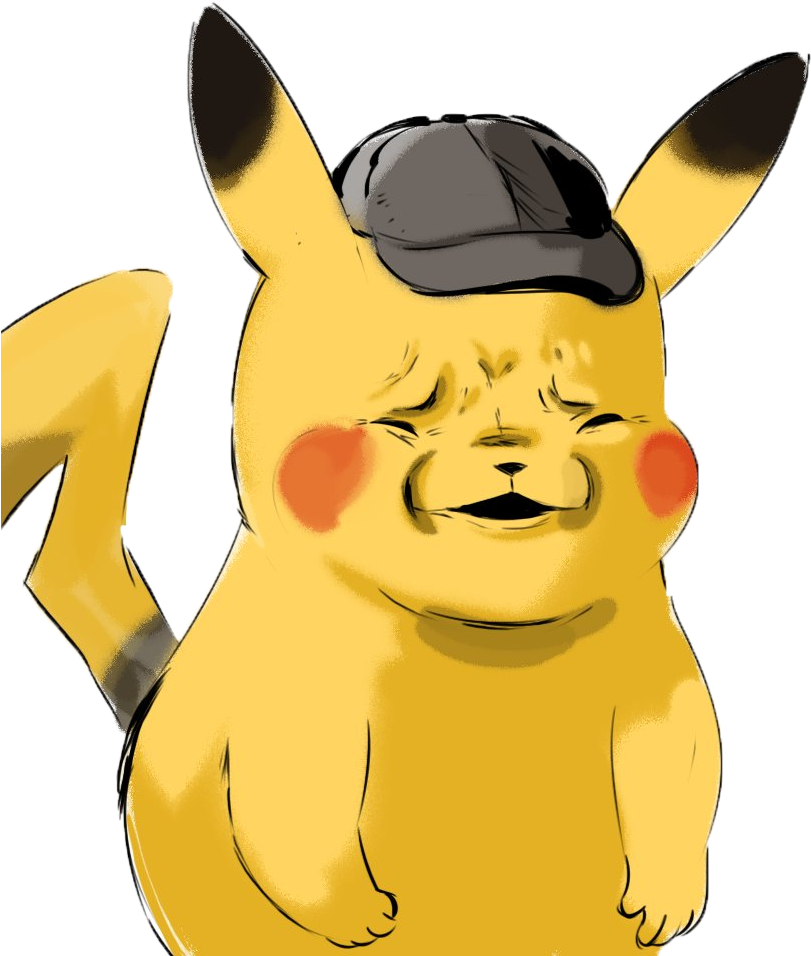 /ic/ - Artwork/critique - Detective Pikachu Frame Face (943x968), Png Download