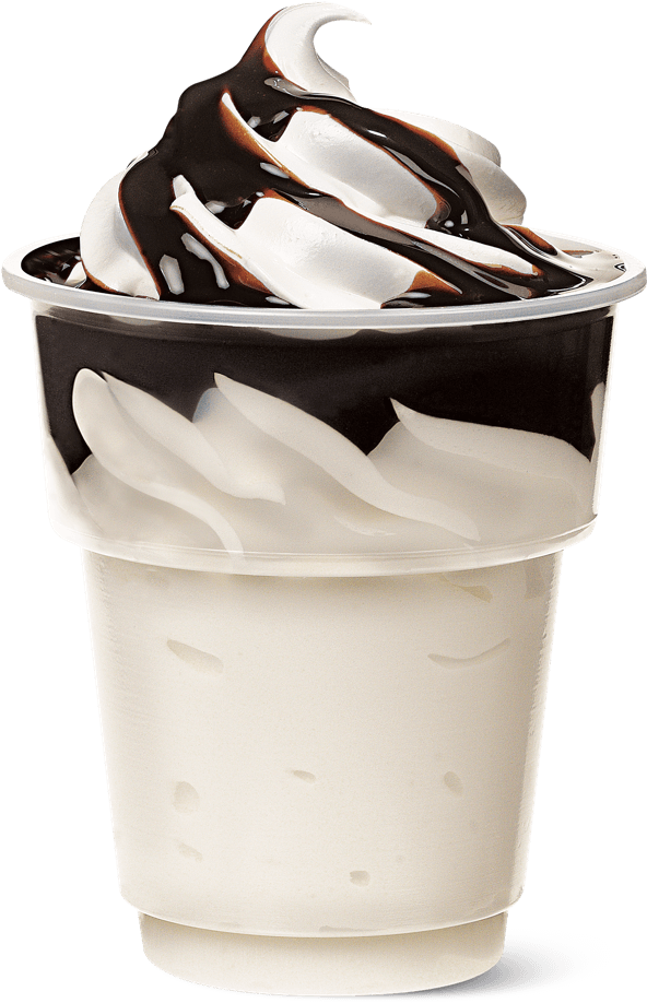 Chocolate Sundae - Hungry Jack Ice Cream (1600x1200), Png Download