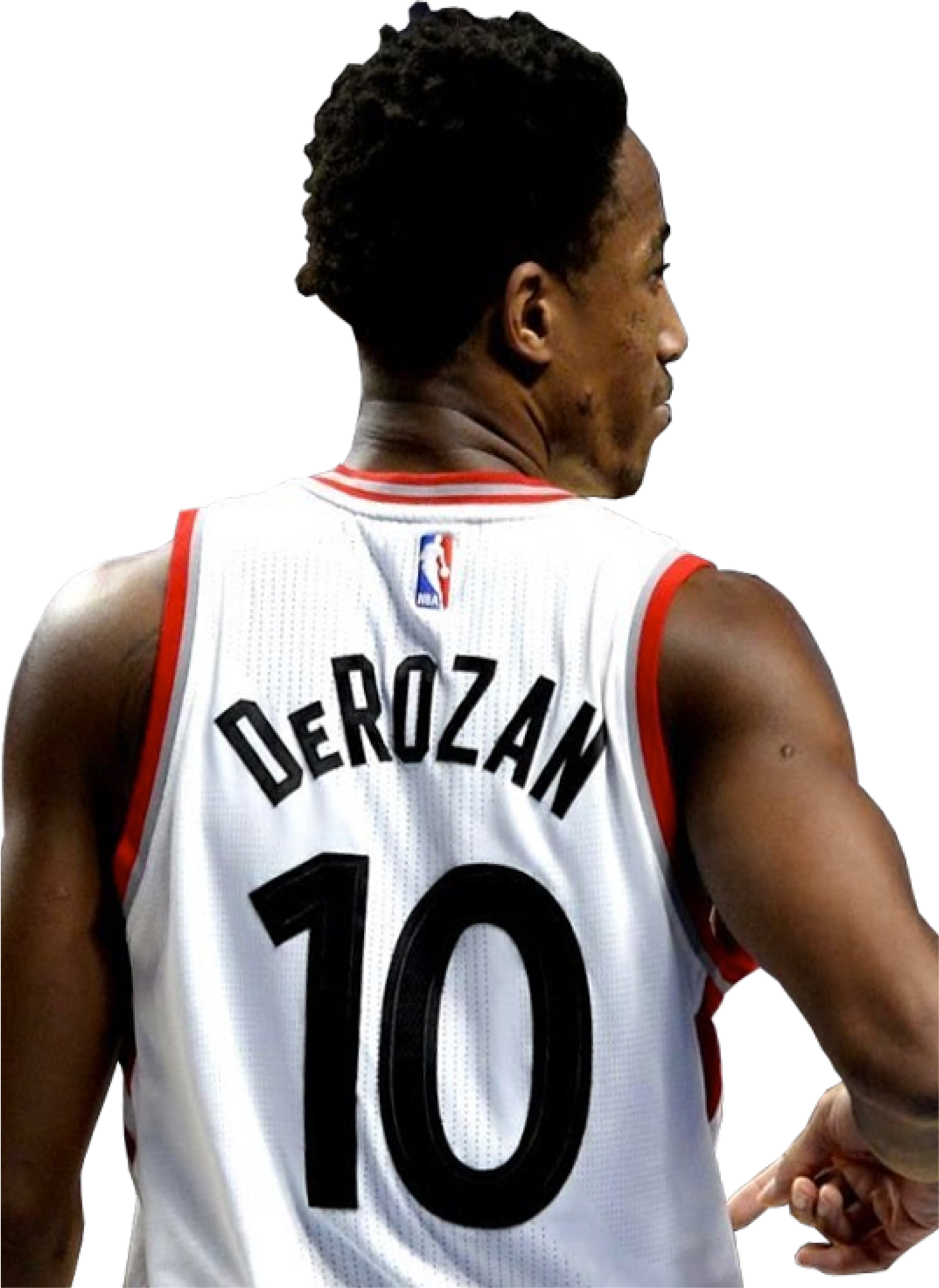 Demar Derozan, Number 10 Of The Toronto Raptors Smiles - Jheri Curl (3840x5404), Png Download