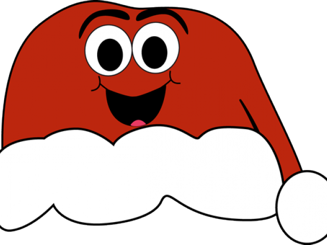 Cartoon Santa Hat Clipart (640x480), Png Download