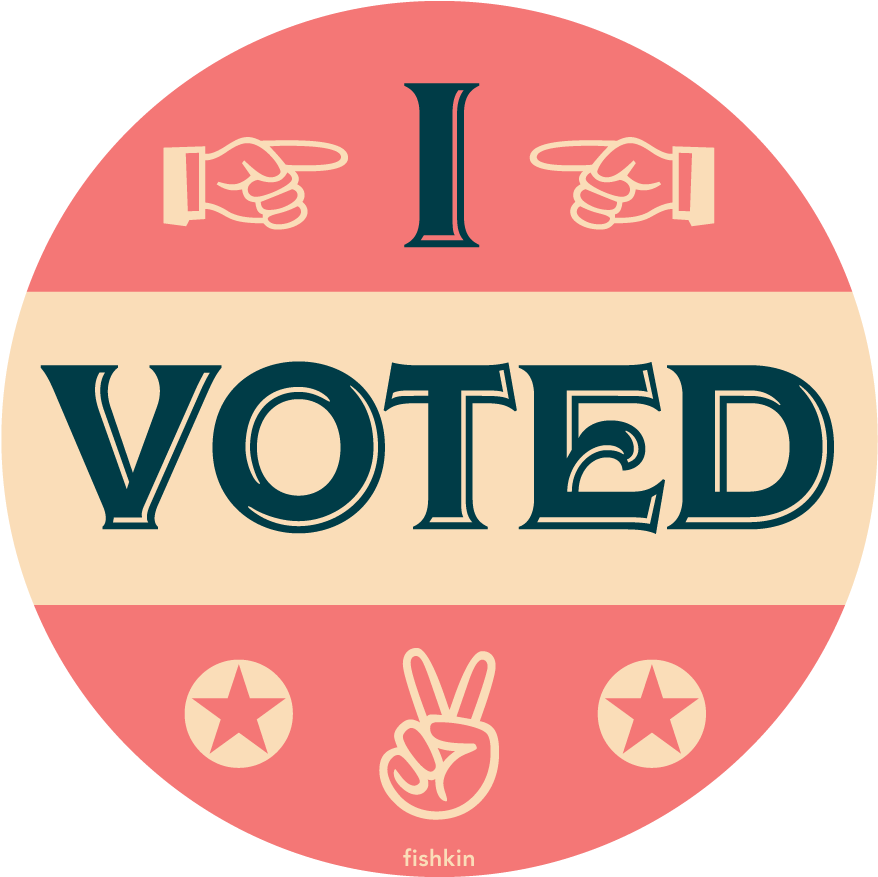 Get Out The Vote, Free Sticker, Great Design - Peace Love (900x900), Png Download