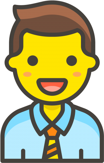 Man Office Worker Emoji - Singer Icon Png (866x650), Png Download