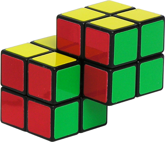Png Black And White Download Double X S Others Master - Double 2x2 Rubik's Cube (640x640), Png Download