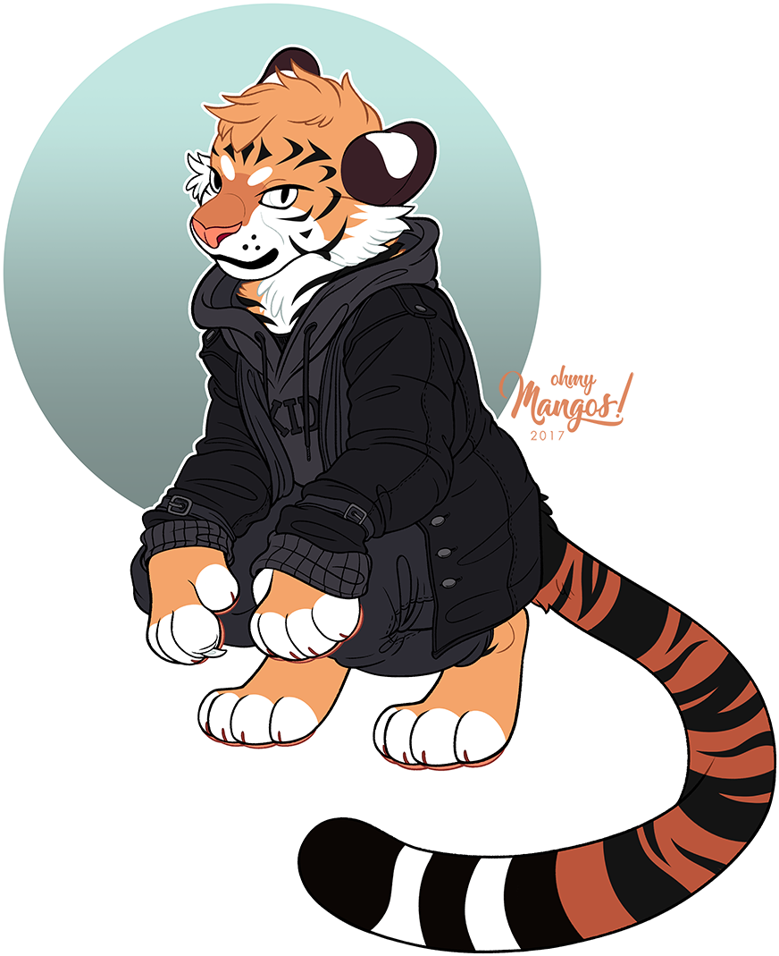 One Cool Cat - Cartoon (872x1069), Png Download