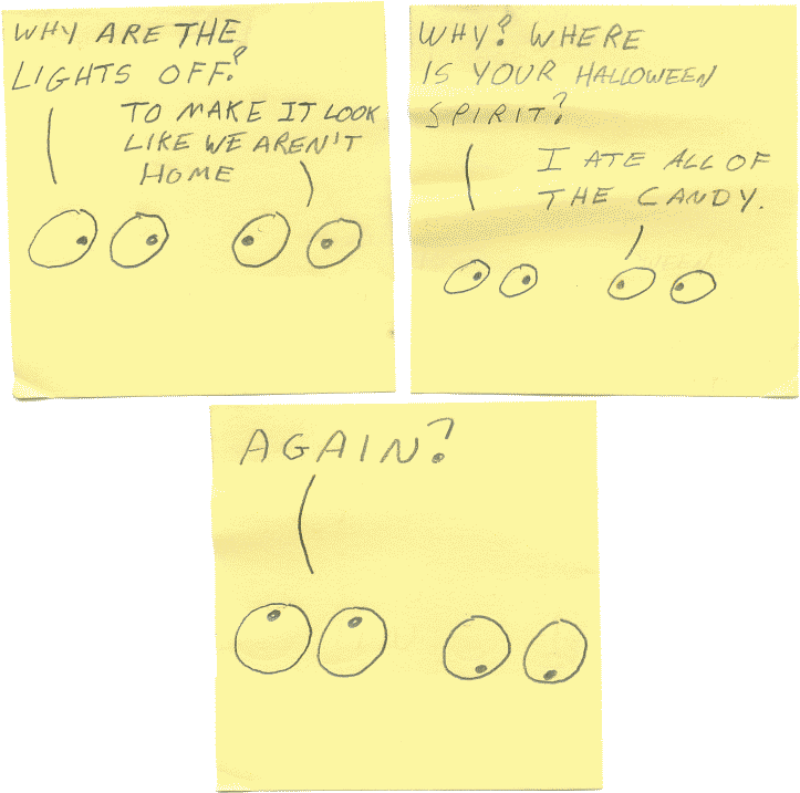 Halloween Candy Fail - Handwriting (728x728), Png Download