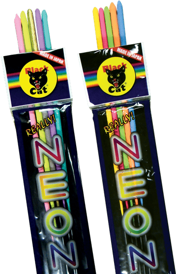 Bc Neon Sparkler 17″ - Black Cat Neon Sparklers (600x600), Png Download