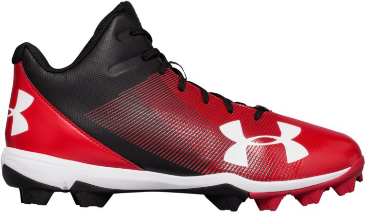 Under Armour Leadoff Kids Baseball Cleats - Red Youth Under Armour Baseball Cleats (750x620), Png Download