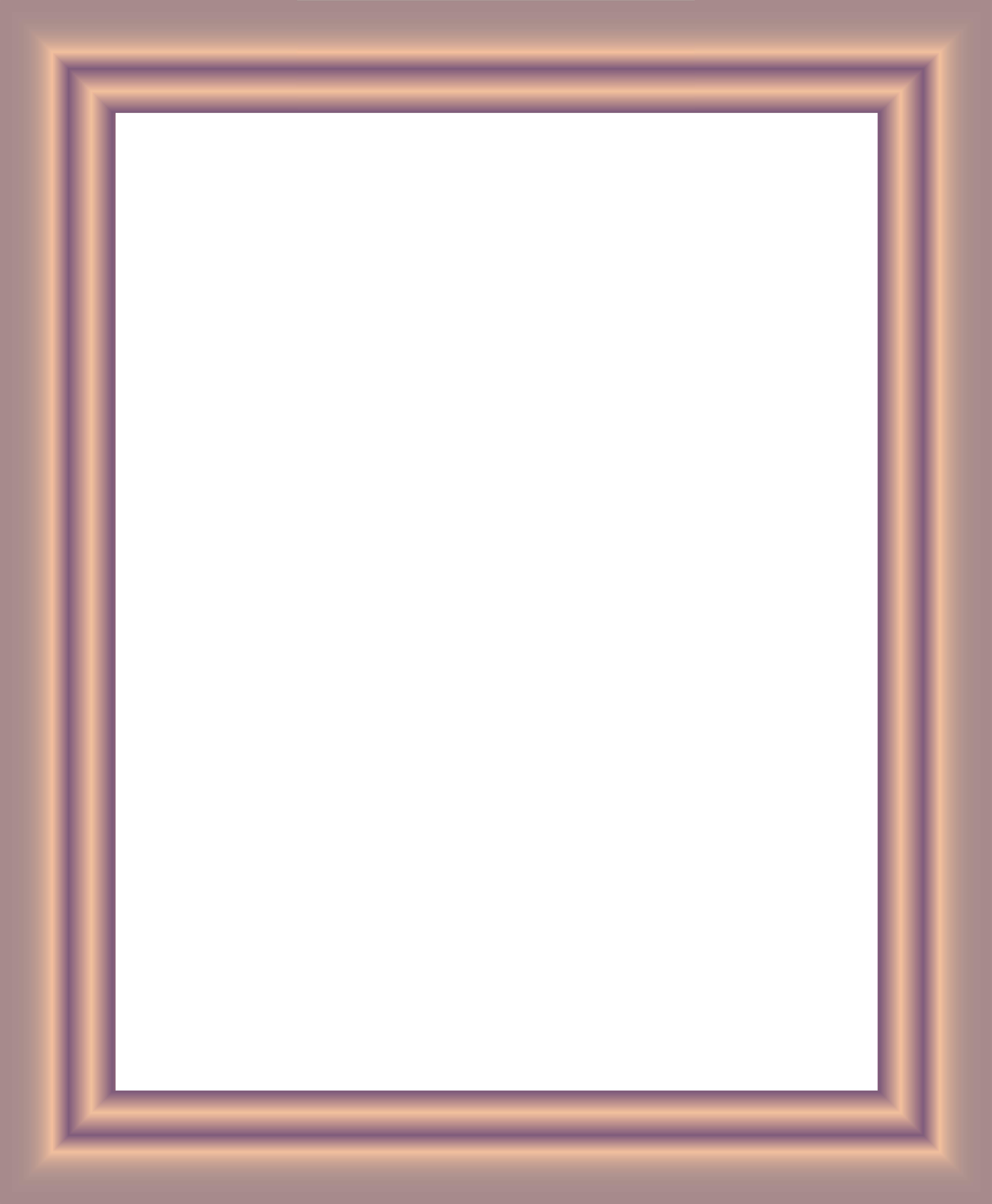 Deco Border Frame Png Clip Art Image (6588x8000), Png Download