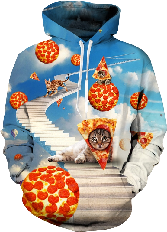 Cool Cat Unisex Hoodie - Sloth Christmas Sweater (800x800), Png Download