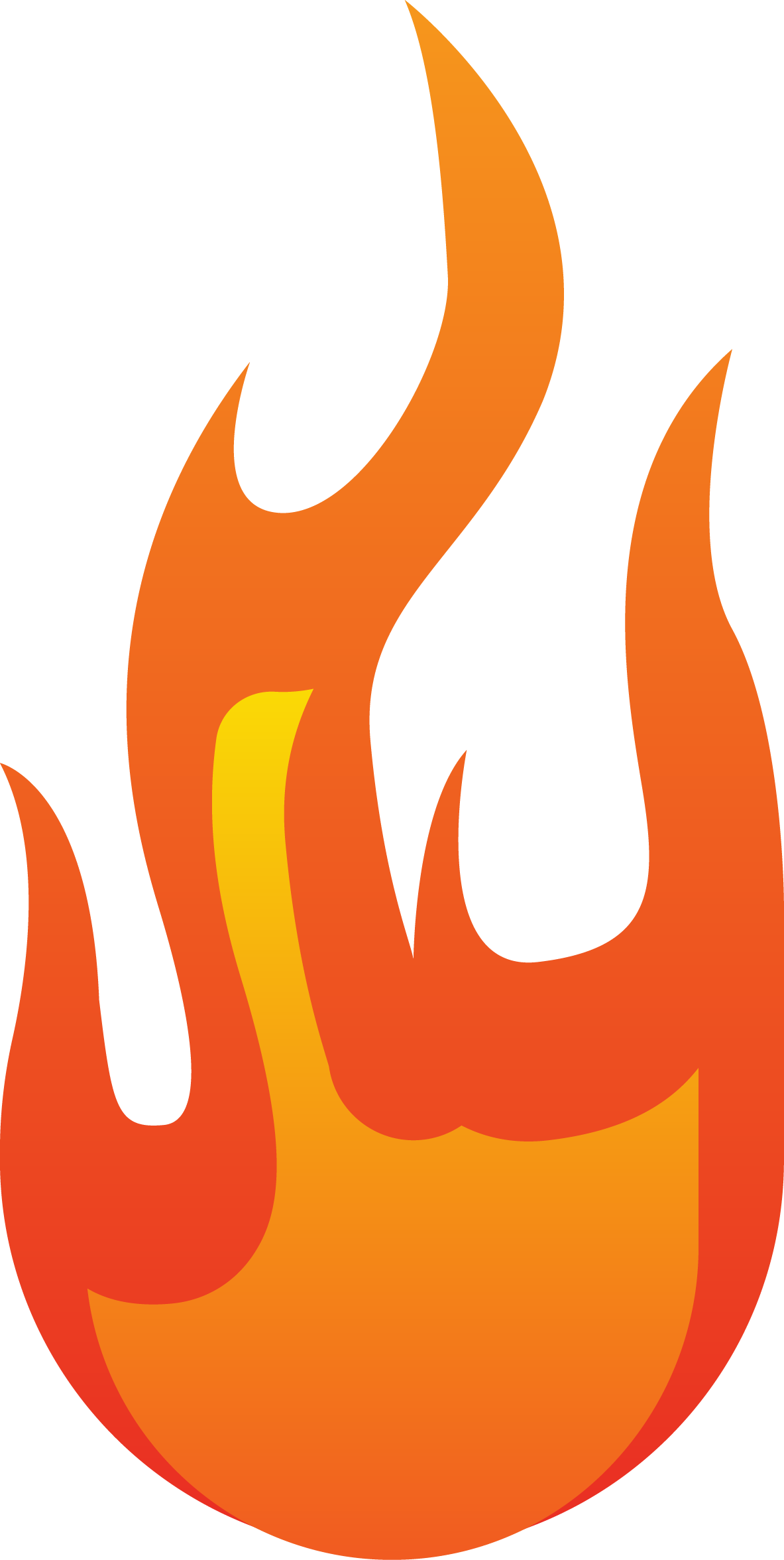 Flame Combustion Fire Euclidean Vector - Illustration (1183x2352), Png Download