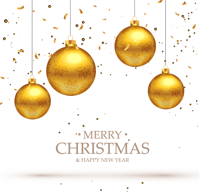 Christmas Flyer Background - Gold Christmas Template Png (782x748), Png Download